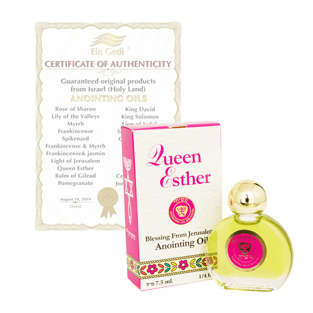 Ein Gedi Pure Authentic Anointing Oil Queen Esther Blessed from Jerusalem 0,25fl.oz/7,5 ml