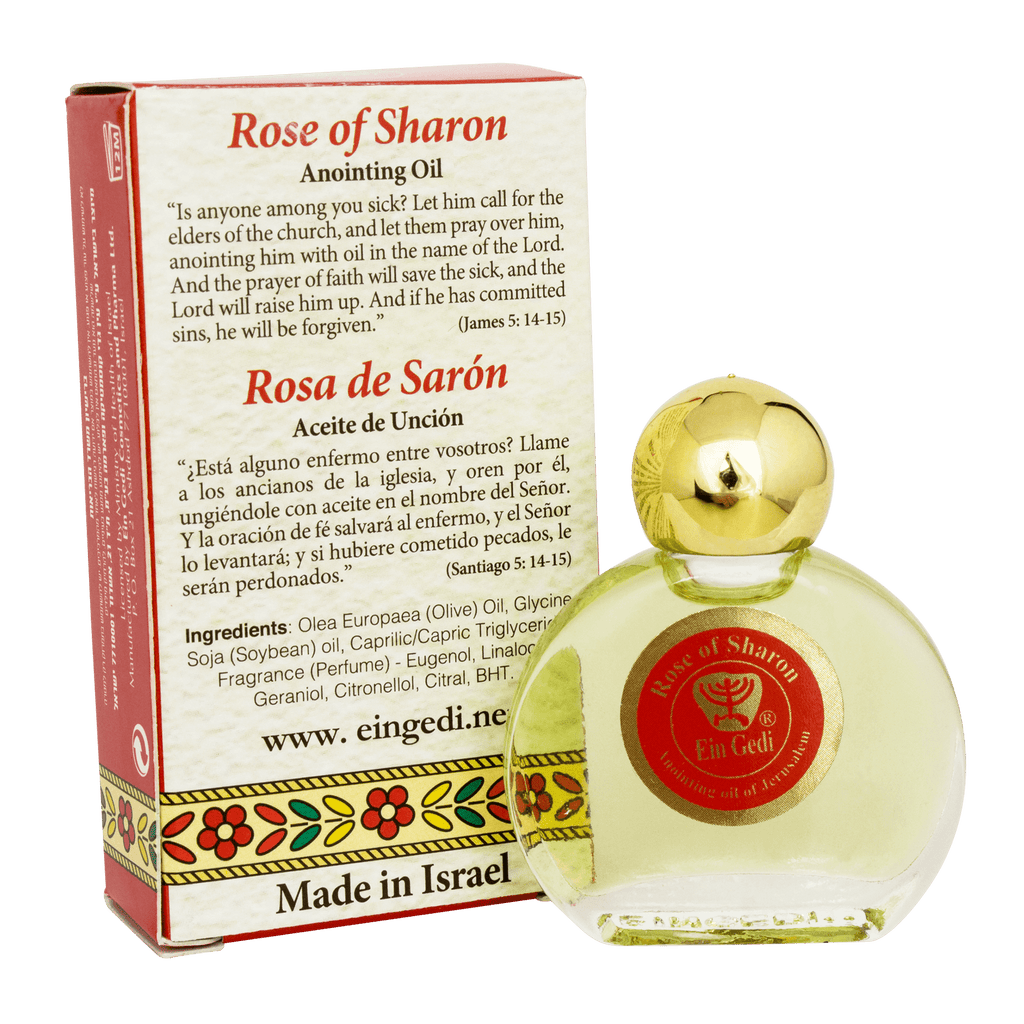 Ein Gedi Pure Authentic Anointing Oil Rose of Sharon Blessed from Jerusalem 0,25fl.oz/7,5 ml