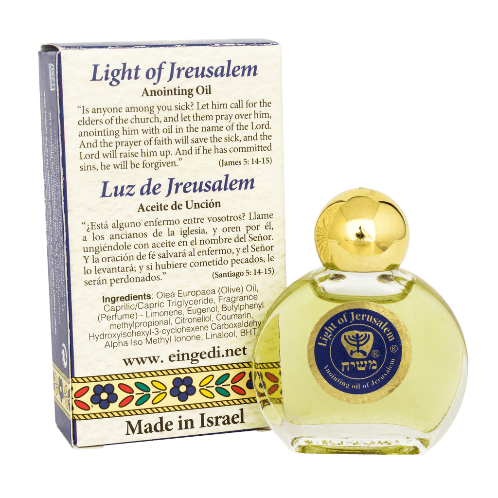 Ein Gedi Pure Authentic Anointing Oil Light of Jerusalem Blessed from Jerusalem 0,25fl.oz/7,5 ml