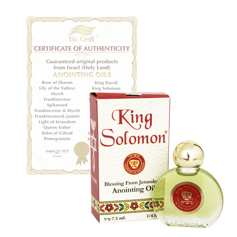Ein Gedi Pure Authentic Anointing Oil King Solomon Blessed from Jerusalem 0,25fl.oz/7,5 ml