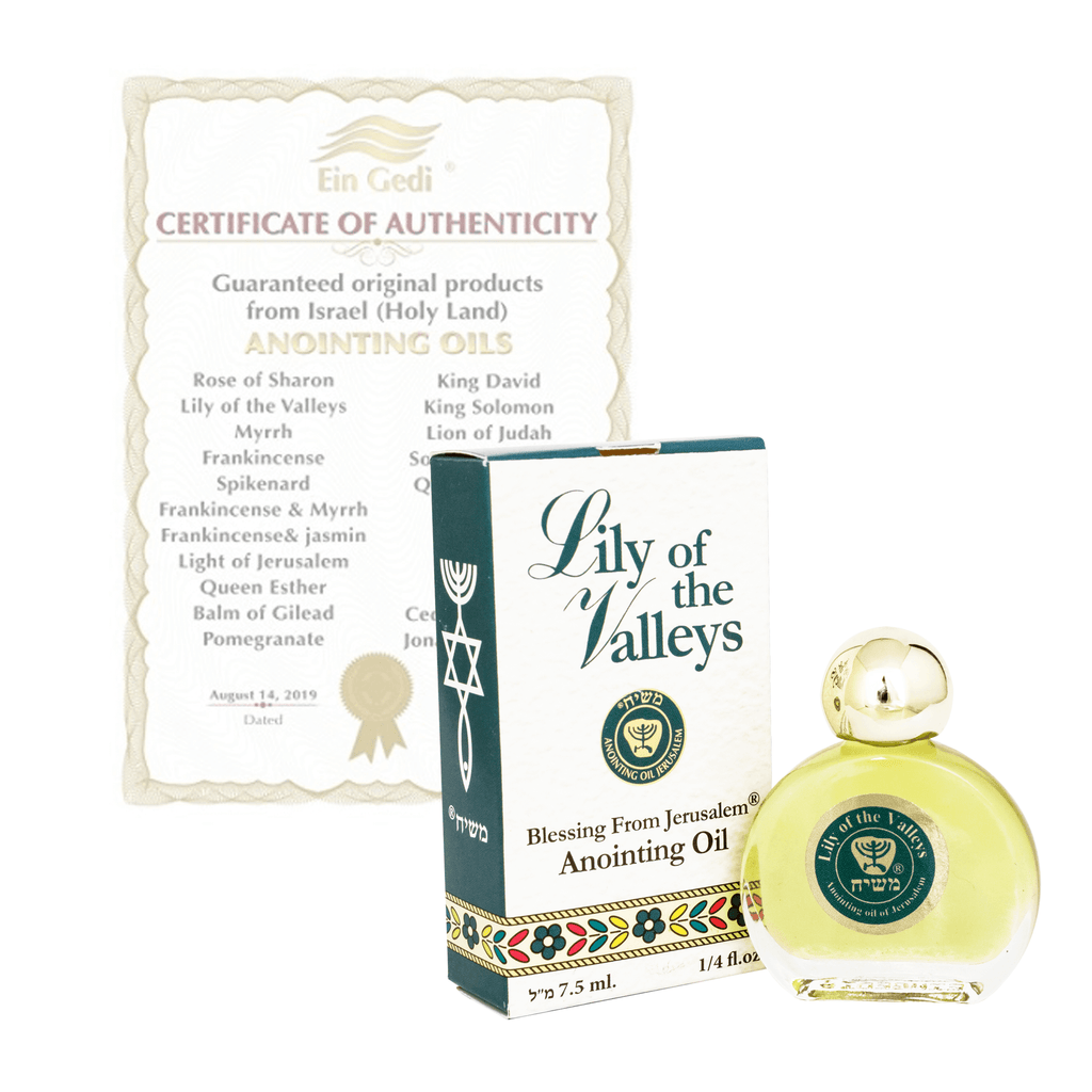 Ein Gedi Pure Authentic Anointing Oil Lily of the Valleys Blessed from Jerusalem 0,25fl.oz/7,5 ml-6