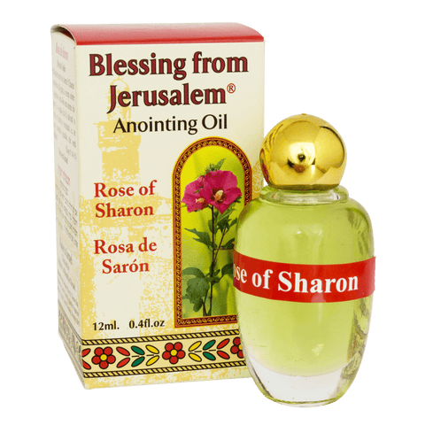 Authentic Anointing Oil Rose of Sharon by Ein Gedi Blessed from Jerusalem 0,4fl.oz (12 ml)