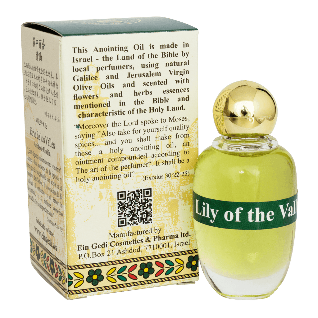 Authentic Anointing Oil Lily of the Valleys by Ein Gedi Blessed from Jerusalem 0,4fl.oz/12 ml