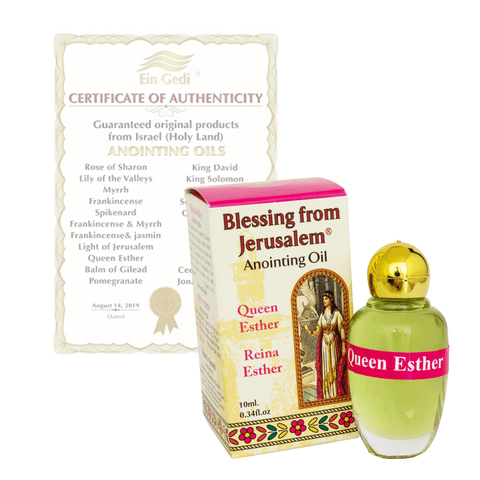 Authentic Anointing Oil Queen Esther by Ein Gedi Blessed from Jerusalem 0,34fl.oz/10 ml