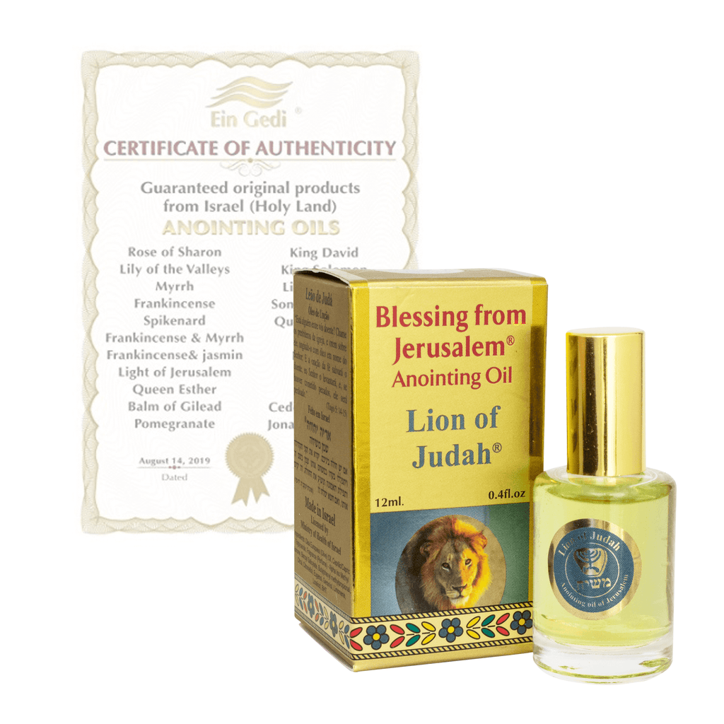 Ein Gedi Anointing Oil Lion of Judah Biblical Spices Perfume from Holy Land 0,4 fl.oz/12ml