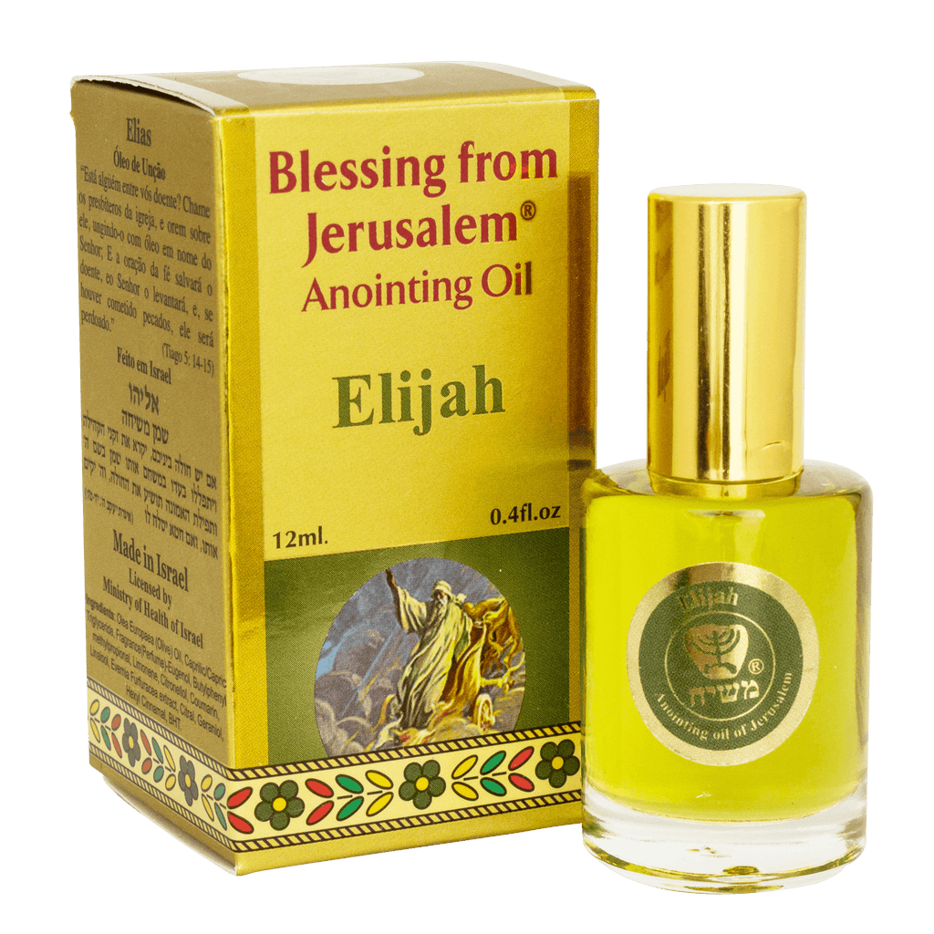 Anointing Oil Elijah Blessed in Jerusalem from Holy Land 0,4 fl.oz/12ml