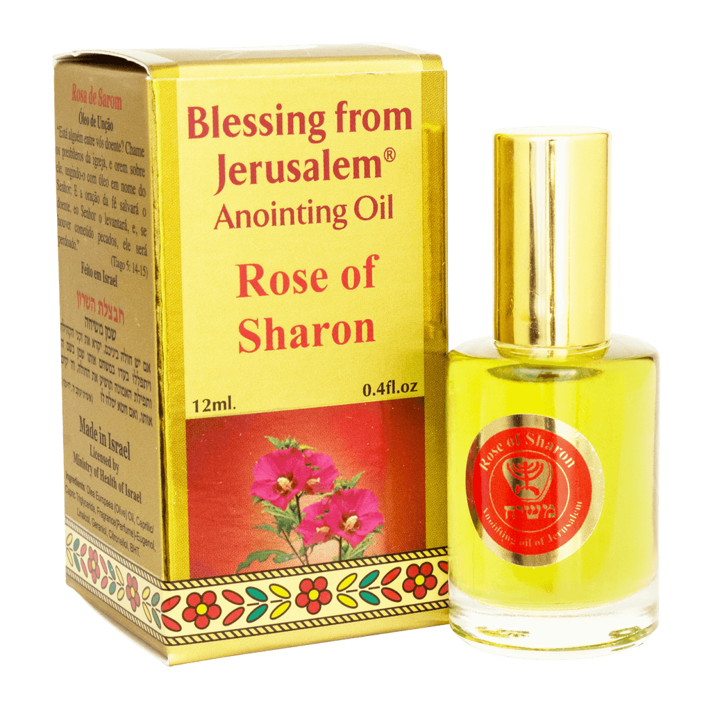 Anointing Oil by Ein Gedi Rose of Sharon Blessed in Jerusalem from Holy Land 0,4 fl.oz/12ml
