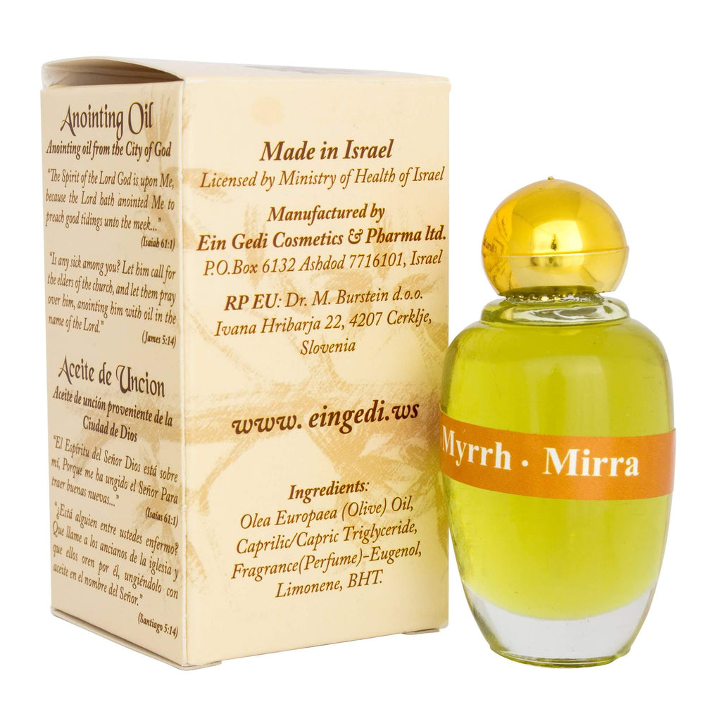 Blessing Perfume Essence Myrrh by Jerusalem High Quality Anointing Oil by Ein Gedi 0,34 fl. oz