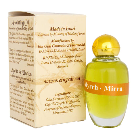 Blessing Perfume Essence Myrrh by Jerusalem High Quality Anointing Oil by Ein Gedi 0,34 fl. oz