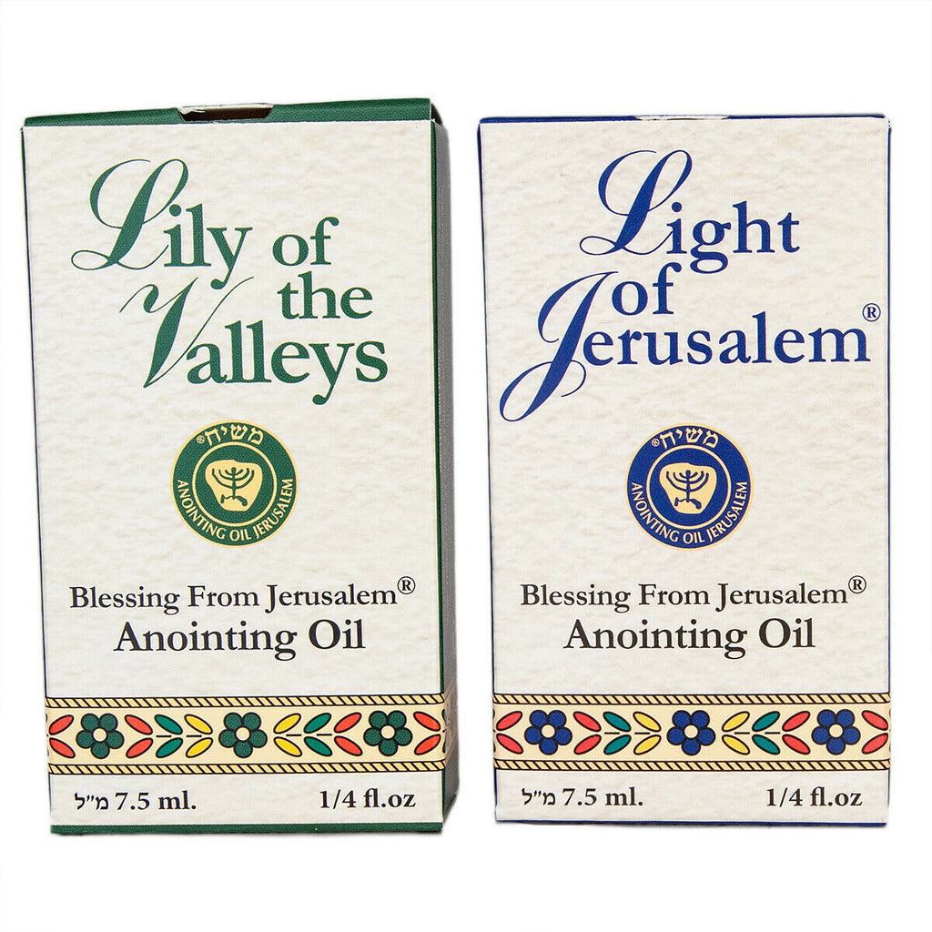 Set of 2 pcs Blessed Aromatic Anointing Oils by Ein Gedi 0.25fl.oz/7.5 ml each