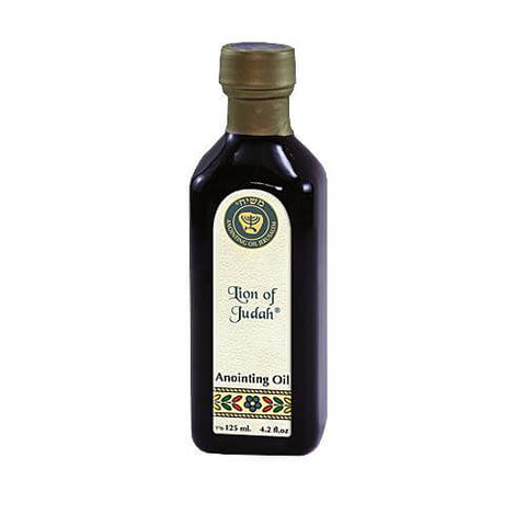 Blessed Anointing Oil Lion of Judah Aroma from Holy Land Dark Glass Bottle 4,2 fl.oz (125 ml)