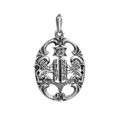 Pendant Tablets of the Covenant Sterling Silver Necklace Jewelry Hand Made 1.3"