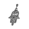Image of Pendant Hamsa The Name of God is "שדי" Shaddai Sterling Silver Necklace 1.44"