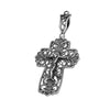 Image of Pectoral Cross Sterling Silver 925 Pendant Necklace Consecrated in Holy Sepulchre 1,8"