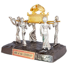 Figurine Ark of the Covenant On Base Silver & Gold Plated Statue Sculpture 5