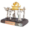 Image of Figurine Ark of the Covenant On Base Silver & Gold Plated Statue Sculpture