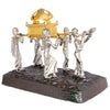 Image of Figurine Ark of the Covenant On Base Silver & Gold Plated Statue Sculpture
