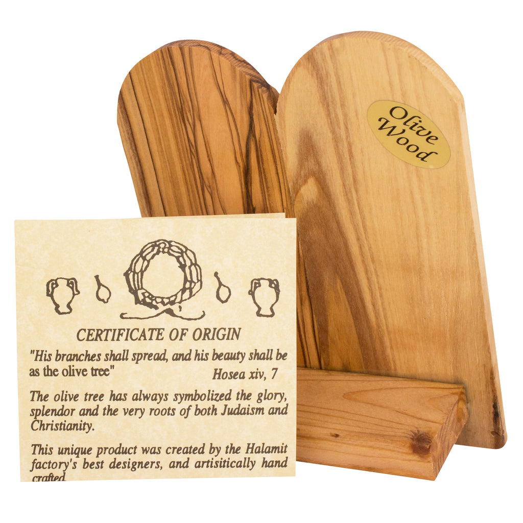 Ten Commandments Olive Wood Engraved Wooden Plaque Home Decor 5