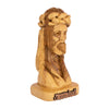 Image of Olive Wood Carved Bust of Jesus' Head Sculpture Statue Handmade from Jerusalem 5"Olive Wood Carved Bust of Jesus' Head Sculpture Statue Handmade from Jerusalem 5"