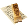 Image of Mezuzah Case Natural Olive Wood Western Wall Ha-Kotel Non-Kosher Scroll Torah from Jerusalem Shema Israel 3,8"