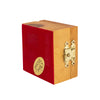 Image of Olive Wood Jewelry Rosary Jesus Keepsake Confirmation Box Hand Made 2"x2"