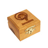 Image of Olive Wood Jewelry Rosary Jesus Keepsake Confirmation Box Hand Made 2"x2"