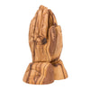 Image of Hand Made Figurine from Natural Olive Wood Prayer Hands from Bethlehem 4,3"
