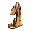 Image of Wooden Statue Nativity Scene from Natural Olive Wood from Bethlehem 4"