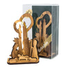 Image of Christmas Decoration Toy w/Nativity Scene from Natural Olive Wood from Bethlehem 4,1"