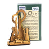 Image of Christmas Decoration Toy w/Nativity Scene from Natural Olive Wood from Bethlehem 4,1"