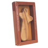 Image of Wooden Christianity Cross from Natural Olive Wood from Bethlehem Handmade 4,3"