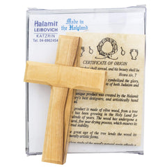 Handmade Wooden Christianity Wall Cross from Natural Olive Wood from Bethlehem 3,3