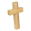 Image of Handmade Wooden Christianity Wall Cross from Natural Olive Wood from Bethlehem 3,3"