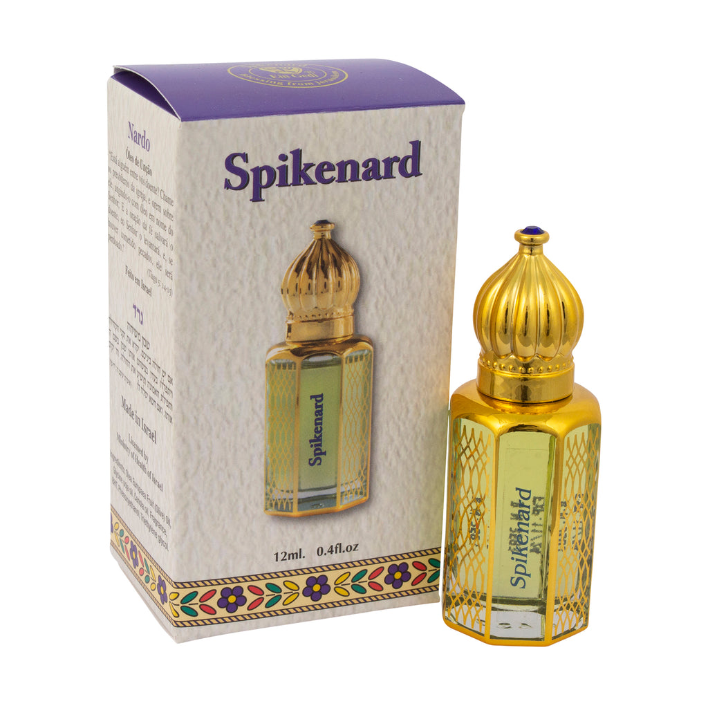Ein Gedi Spikenard Aromatic Prayer Consecrated Anointing Oil Bible from Holy Land Israel Jerusalem Roll-on Applicator Octagonal Glass bottle for Prayers-4