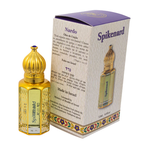 Ein Gedi Spikenard Aromatic Prayer Consecrated Anointing Oil Bible from Holy Land Israel Jerusalem Roll-on Applicator Octagonal Glass bottle for Prayers-3