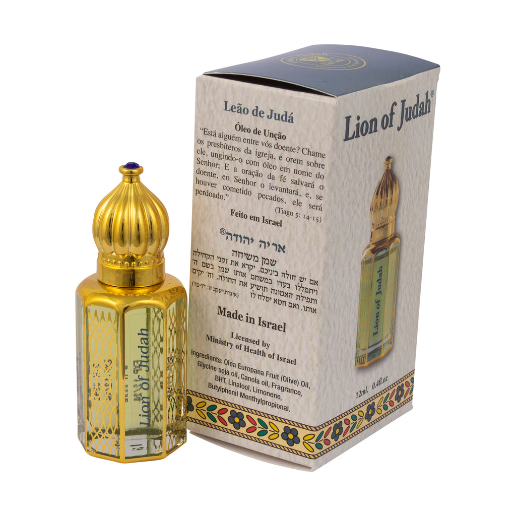 Lion of Judah Aromatic Prayer Consecrated Anointing Oil Bible from Holy Land-4