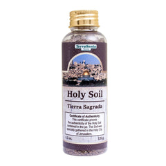 Bottle with Holy Soil from Jerusalem Holy Land 4,2oz (120 gr)
