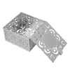 Image of Vintage Silver Color Filigree Rosary Box from Holy Land 21,5"