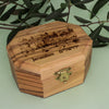 Image of Olive Wood Jewelry Rosary Carved Box Hand Made Bethlehem Gift