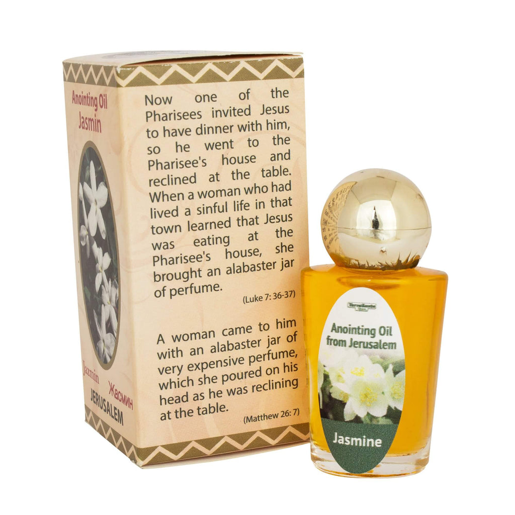 Anointing Oil Jasmine from Holy Land Blessed in Jerusalem by Terra Santa 0,6 fl.oz (20 ml)