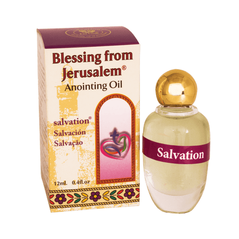 Healing Authentic Anointing Oil Salvation by Ein Gedi Blessed from Jerusalem 0,4 fl.oz (12 ml)