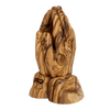 Image of Hand Made Figurine from Natural Olive Wood Prayer Hands from Bethlehem 4,3"