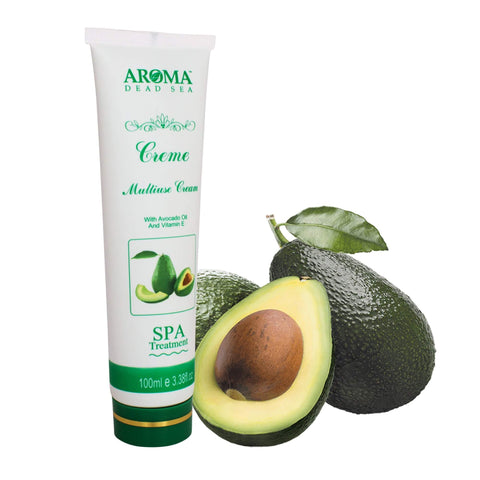 3pcs Kit Multi-use Cream Avocado / Honey / Pomegranate Oil by Aroma Dead Sea 3,38 fl.oz (100 ml)