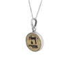Image of Pendant w/ Prayer Shema Yisrael Sterling Silver Jerusalem Stones Shma Israel