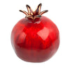 Image of Deep Red Pomegranate Vase Ceramic Decorative Figurine Handmade from Jerusalem 3,7"