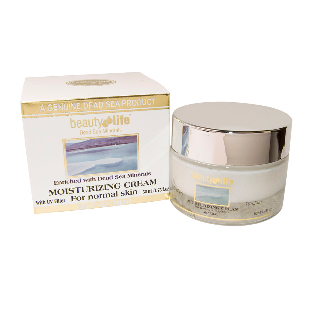 Moisturizing Cream for Normal Skin Beauty Life Dead Sea Minerals 1.75fl.oz/50ml