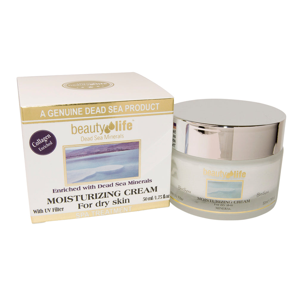 New Moisturizing Cream For Dry Skin Beauty Life Dead Sea Minerals 1.75fl.oz/50ml