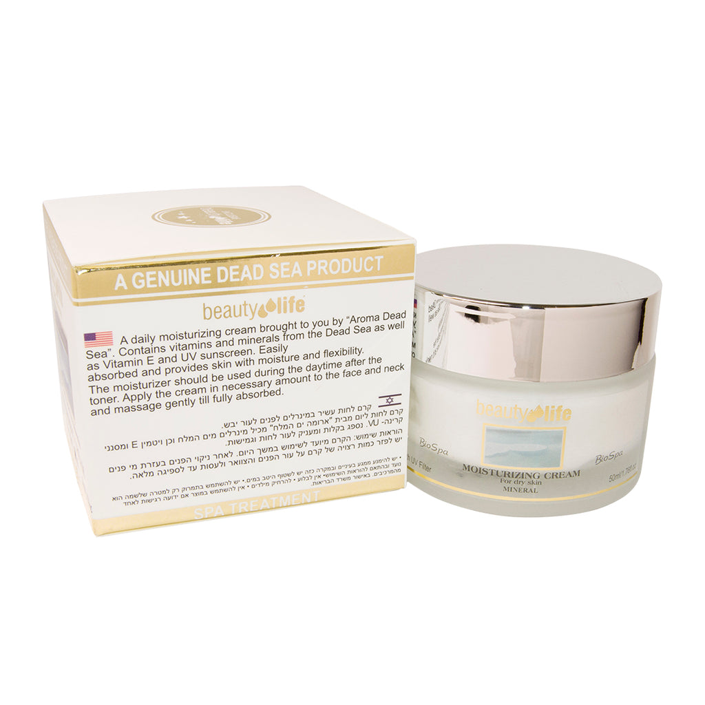 New Moisturizing Cream For Dry Skin Beauty Life Dead Sea Minerals 1.75fl.oz/50ml