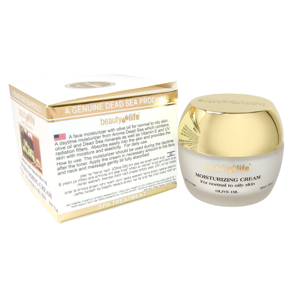 New Moisturizing Cream w/ Olive Oil Beauty Life Dead Sea Minerals 1.75fl.oz/50ml