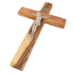 Christian Wall Cross Сrucifix Olive Wood Handmade from Bethlehem 8